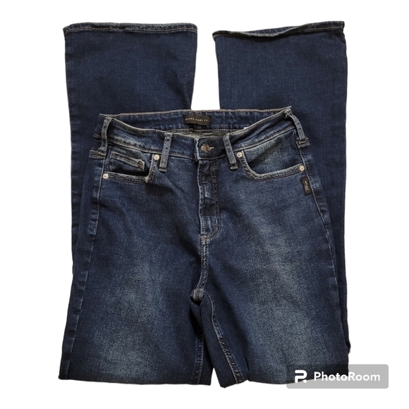 Silver jeans Infinite fit boot cut leg faded medium wash jeans - Picture 4 of 12